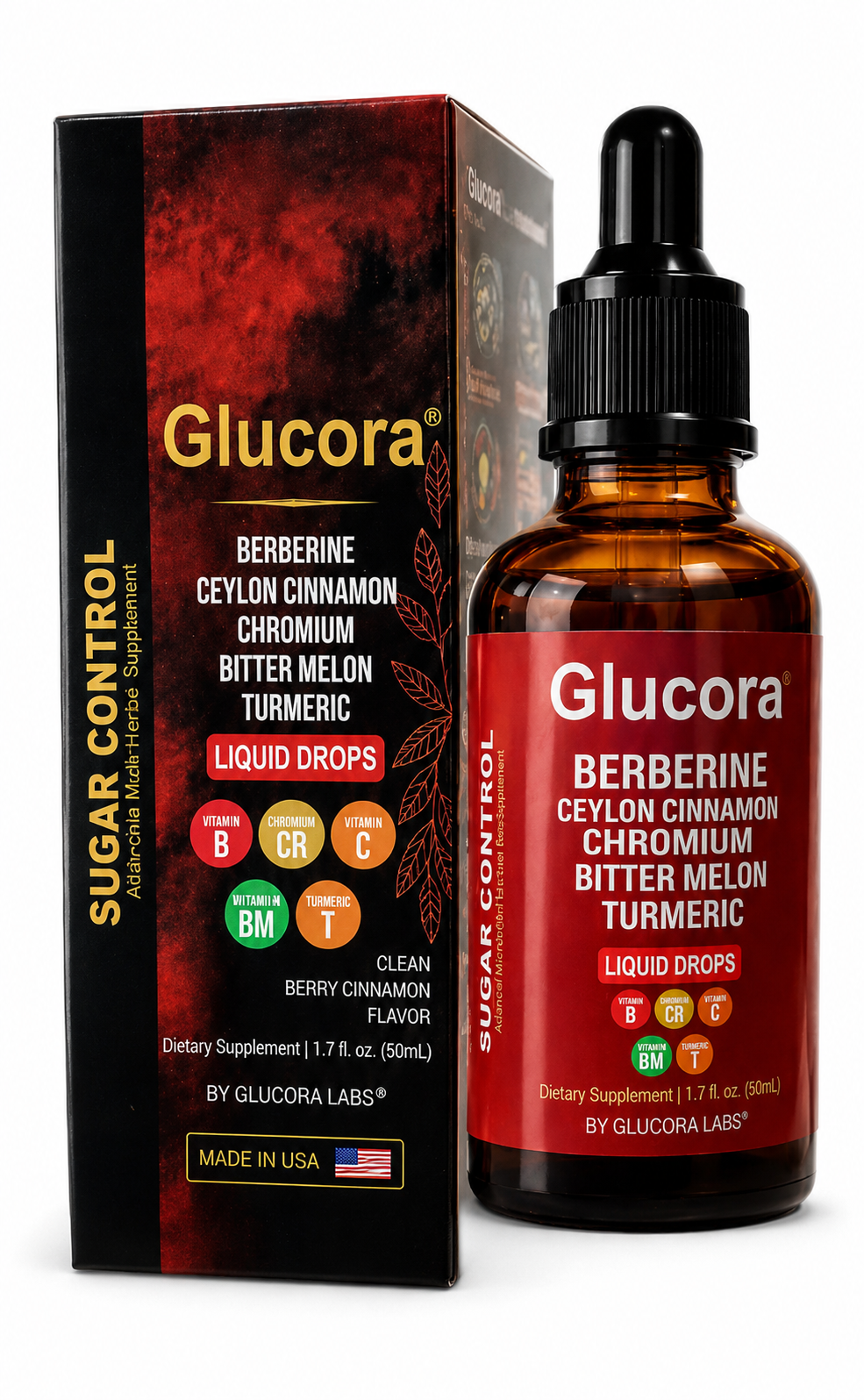 GLUCORA BERBERINE LIQUID DROPS – BIENESTAR METABÓLICO NATURAL - LIBERADO