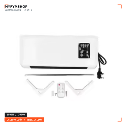 Calefactor y Aire Acondicionado de Pared 2 en 1
