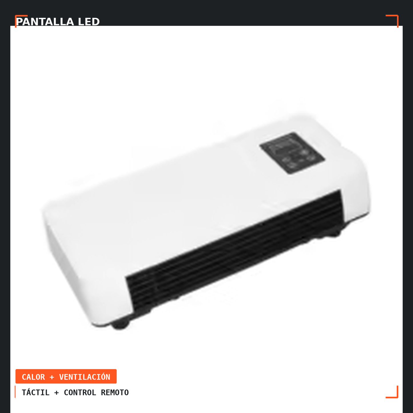 Calefactor y Aire Acondicionado de Pared 2 en 1